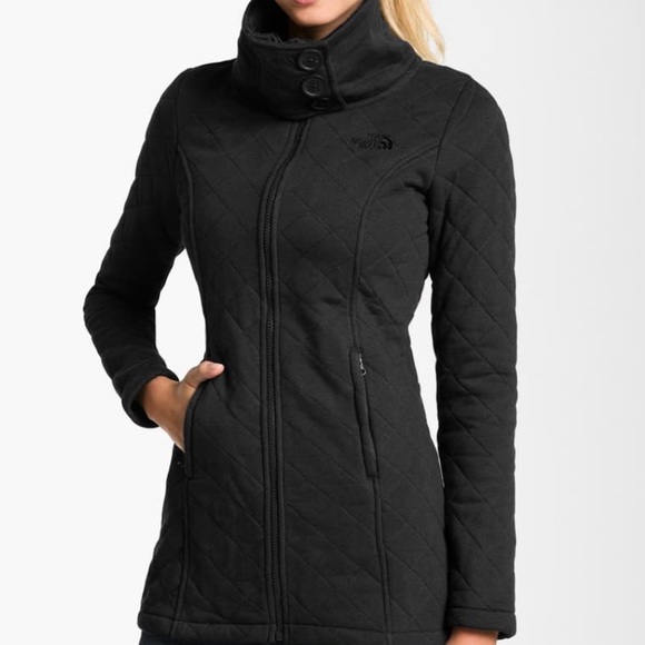 The North Face Tops - THE NORTH FACE CAROLUNA LONG JACKET FLEECE BLACK
